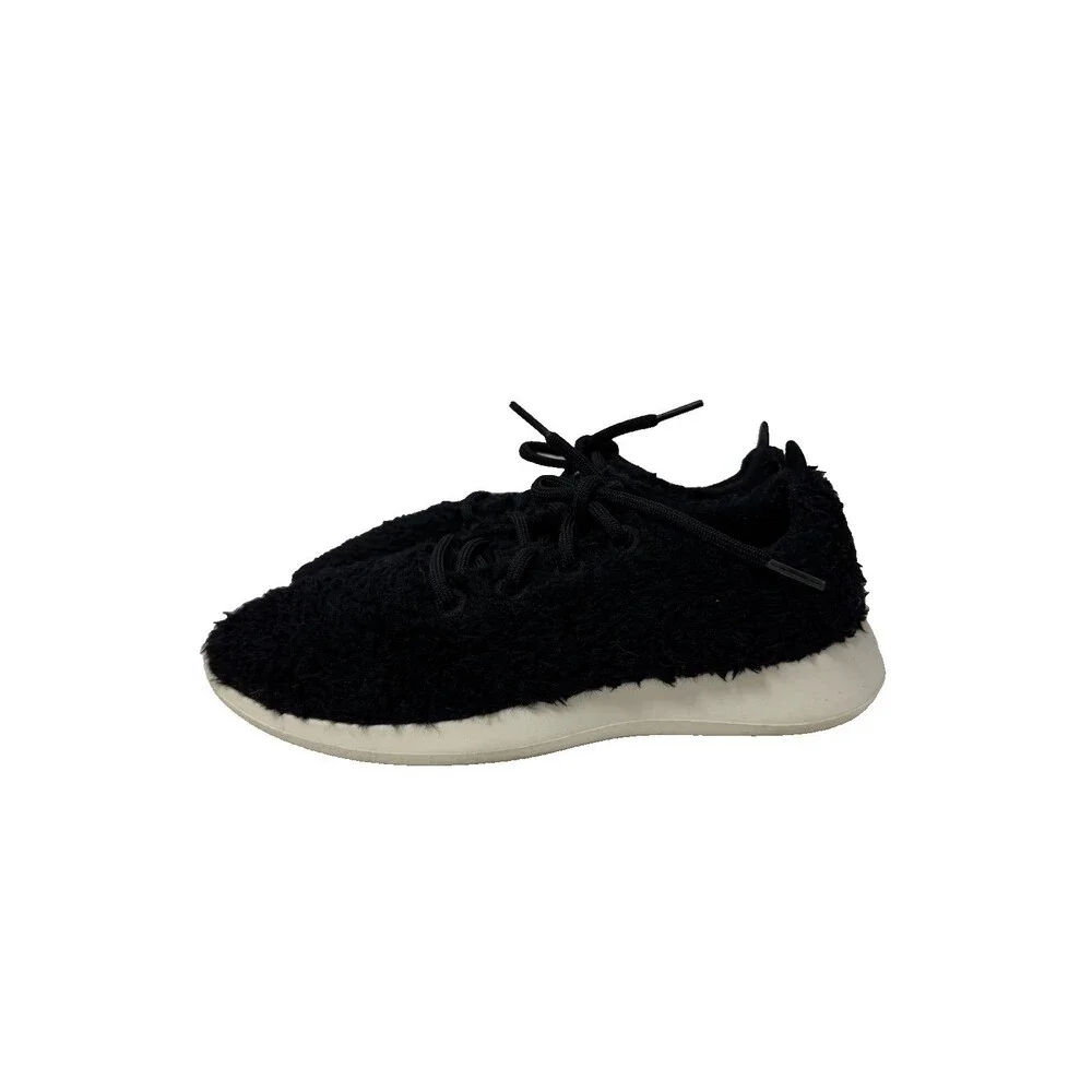 Allbirds Women’s Wool Runner Fluff Sneakers Black White Size 8